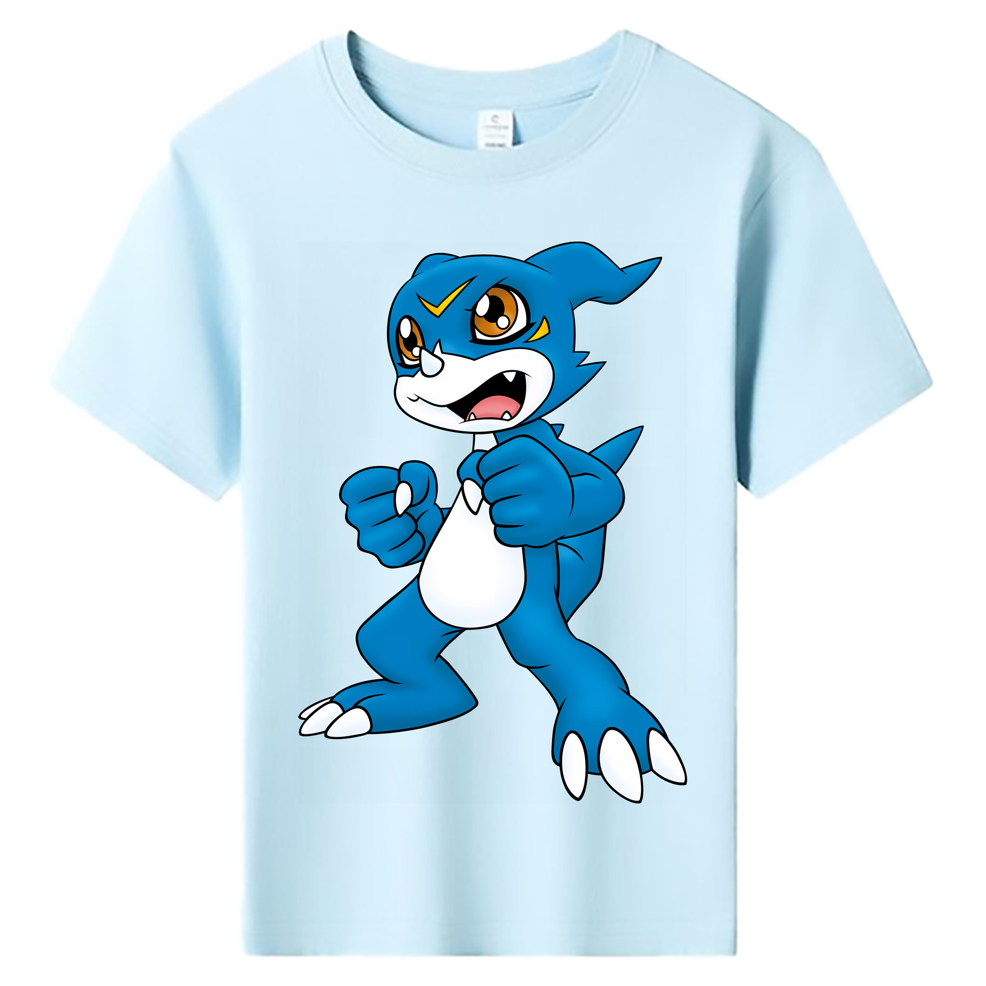 （画像用） Digimon デジタルモンスター/デジモン 綿100％キッズTシャツ（フロントプリント）